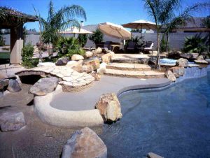 phoenix pool builders image of a pool built by caribbean pools az