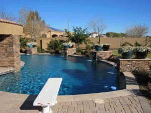 phoenix pool builders image of a pool built by caribbean pools az