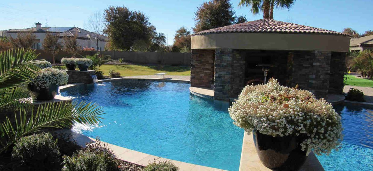 phoenix pool builders image of a pool built by caribbean pools az