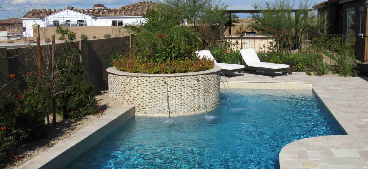 phoenix pool builders image of a pool built by caribbean pools az