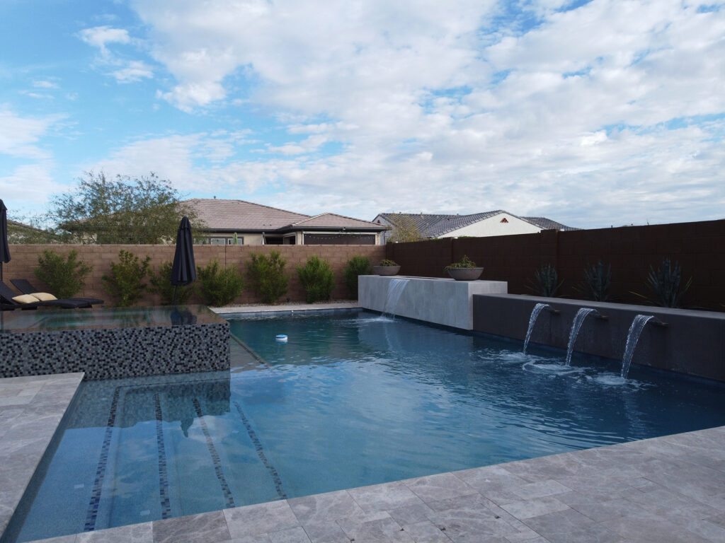 phoenix pool builders image of a pool built by caribbean pools az