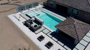 Modern custom inground pool in Phoenix Arizona by Caribbean Pools